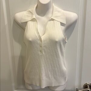 Banana Republic Cream Lenzing Ecovero Splash Sweater Size S